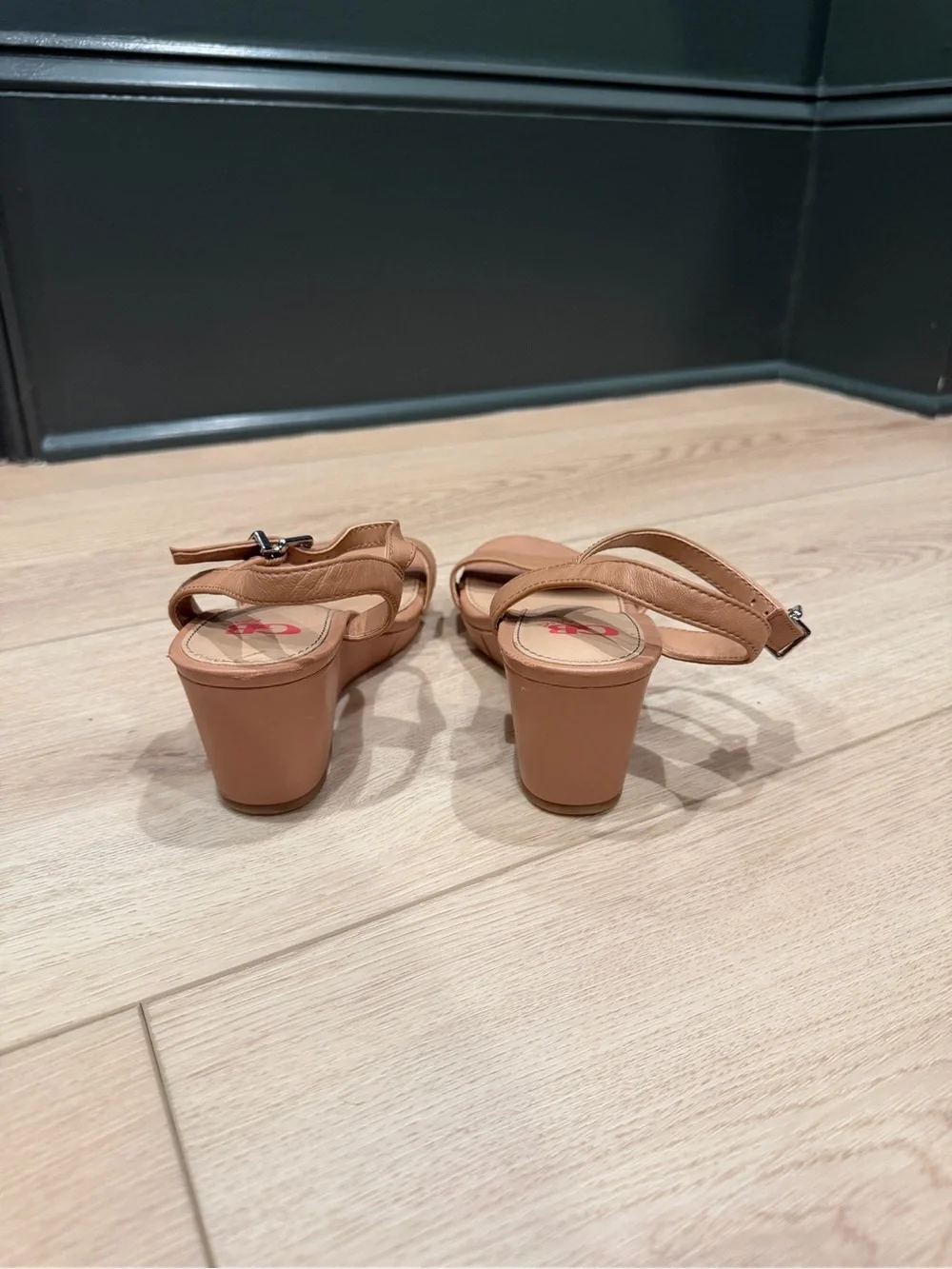 Gianni Bini Girls Tan Wedge Sandals with Ankle Strap